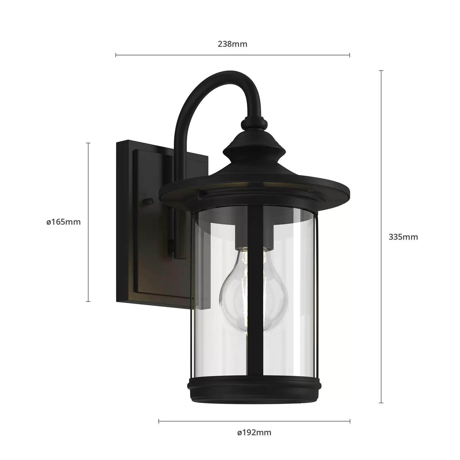 Zayn - Elegant Outdoor Wall Lamp with Vintage Charm