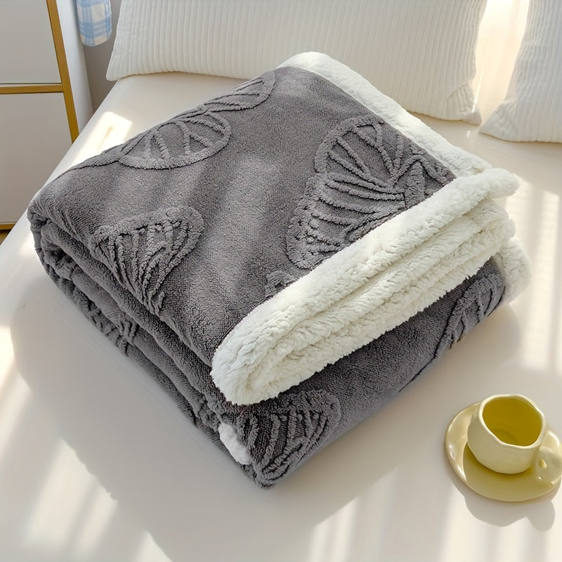 Cozy Luxe – Soft fleece throw with butterfly design