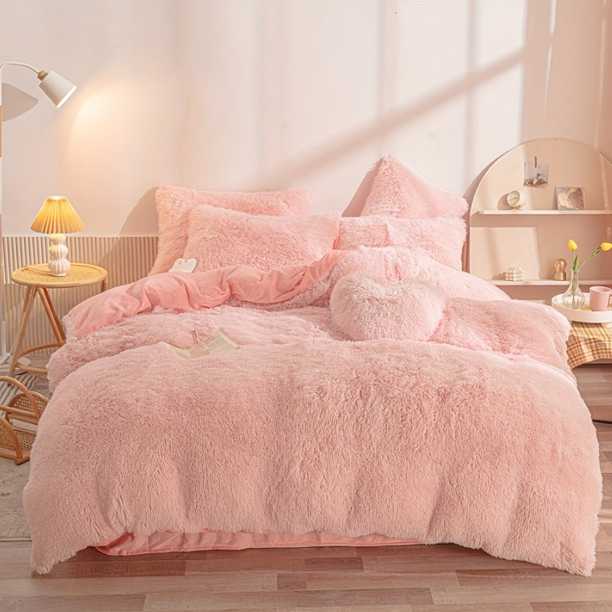 Ultra Plush Plush Bedding Set with Zipper - Luxury &amp; Comfort