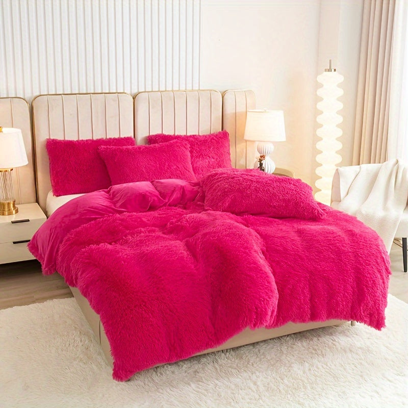 Ultra Plush Plush Bedding Set with Zipper - Luxury &amp; Comfort