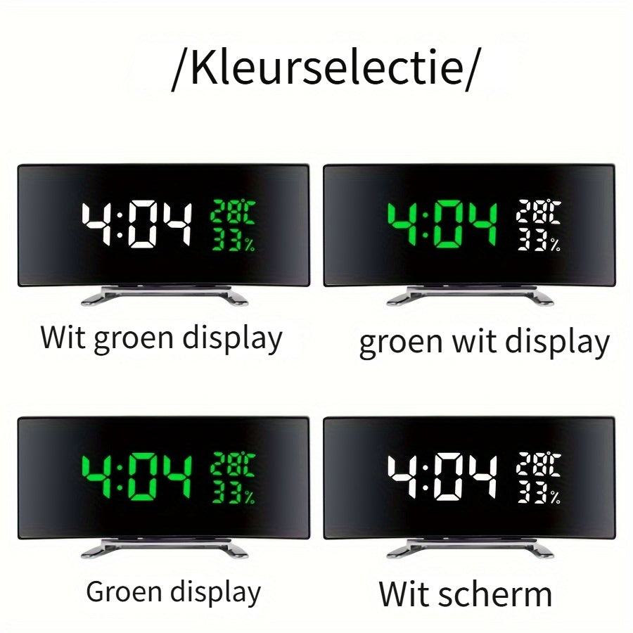 SmartClock - Slim LED Alarm Clock with USB Function