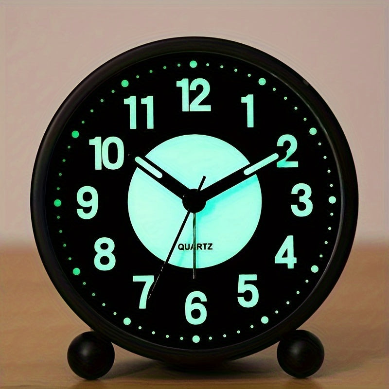 EleganceMetal Clock – Stylish Metal Alarm Clock with Night Light