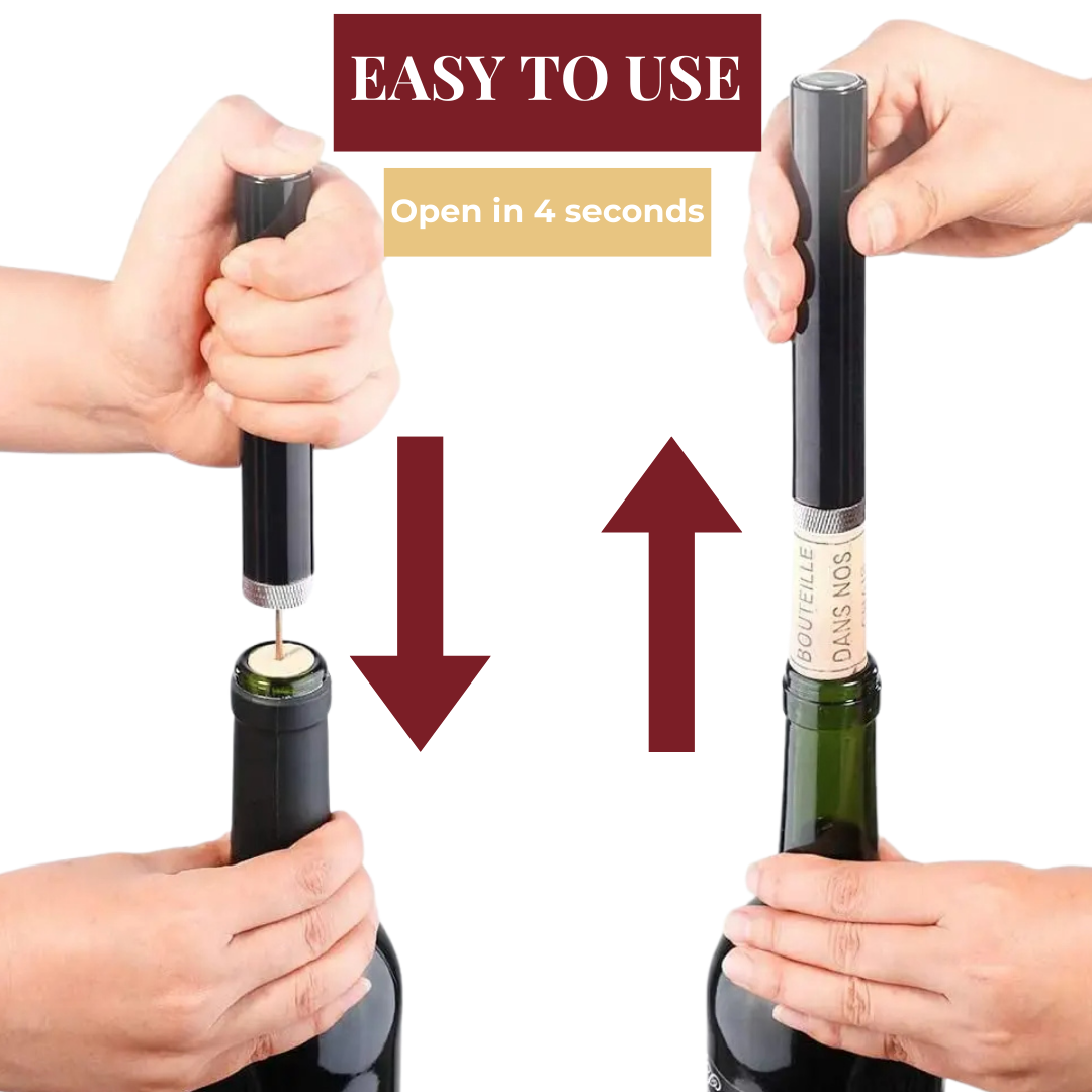 CorkMaster – Luxury Pneumatic Corkscrew for Easy Use