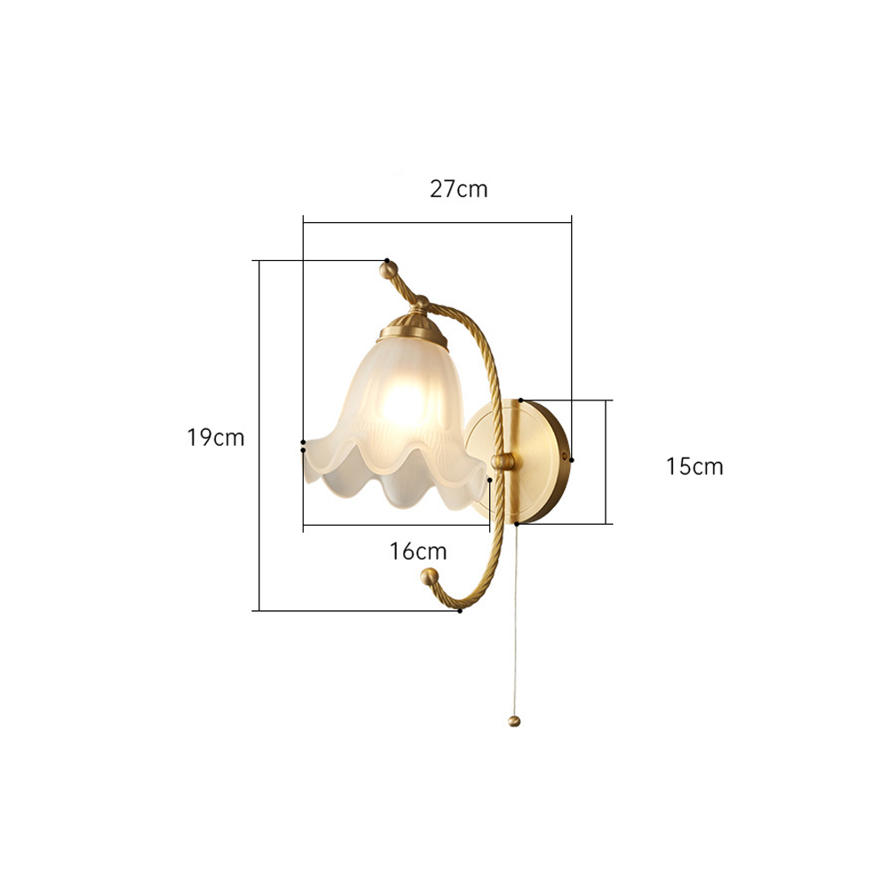 VintageGlow – Retro Glasmurvägglampa för Stämning
