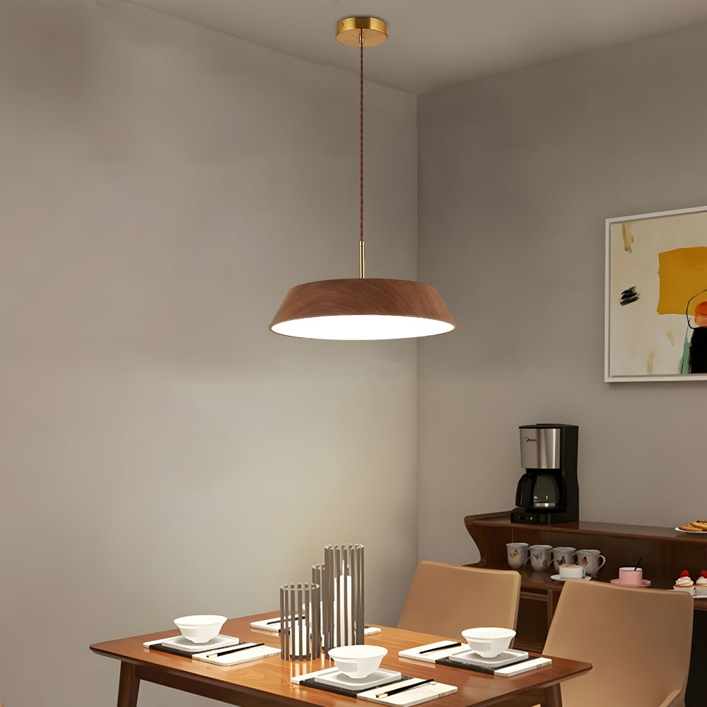 HarmonyGlow Pendant Lamp - Luxurious Wooden LED Pendant Lamp with Japanese Influence