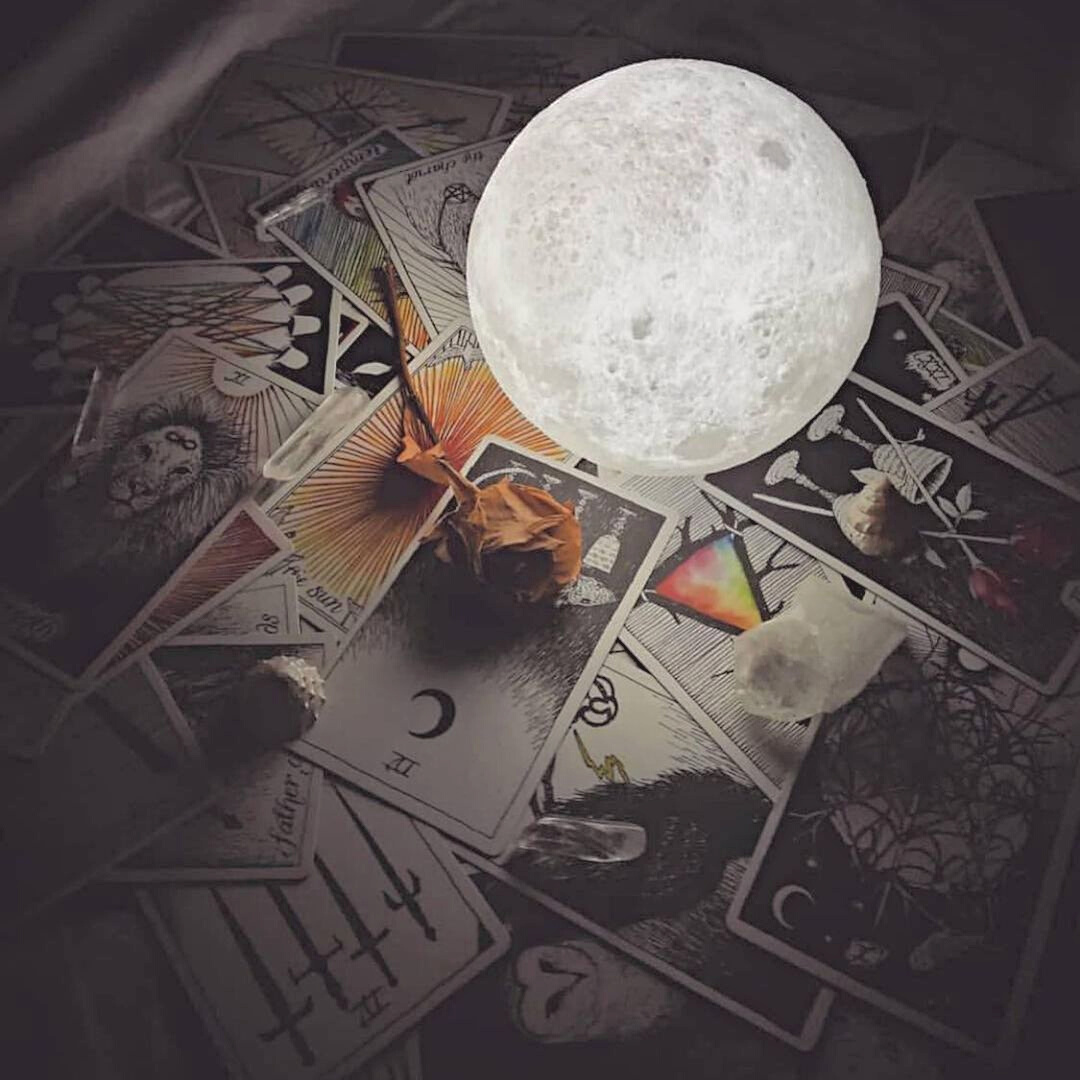 Magical Moonlight - with Wireless Touch Control and Wooden Stand