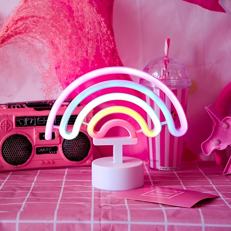 RainbowGlow – Modern Neon Rainbow with Design Foot