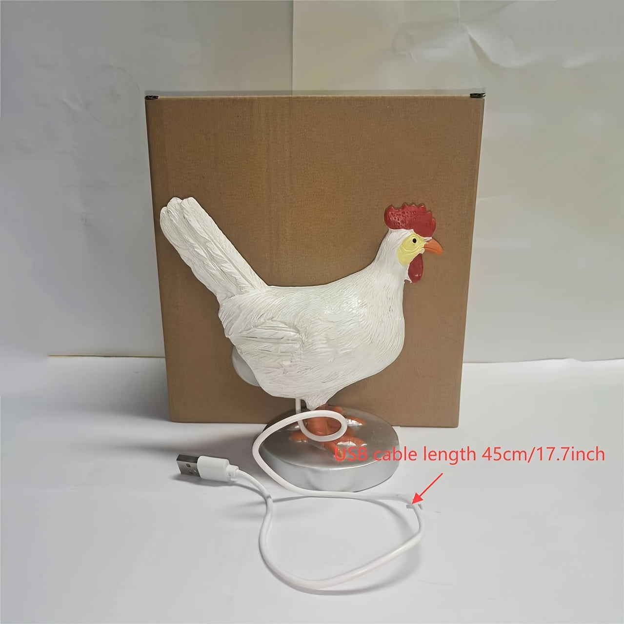 EggGlow Lamp – Realistic 3D Tilted Egg LED with USB
