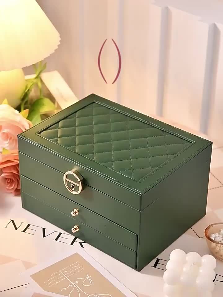 Elegance - Luxurious Jewelry Organizer in High Quality Leather
