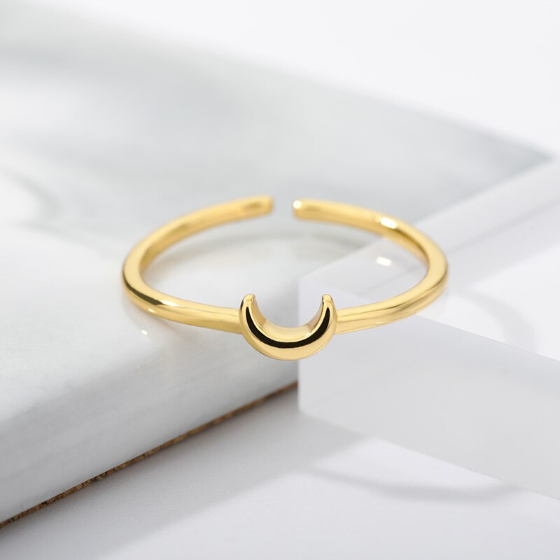 Nova – Elegant Crescent Ring for Jewelry