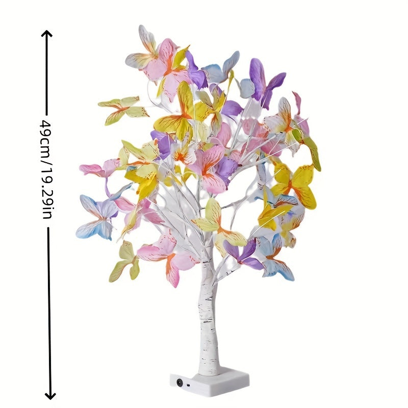 GlowBirch - Stylish LED lamp with birch butterfly design