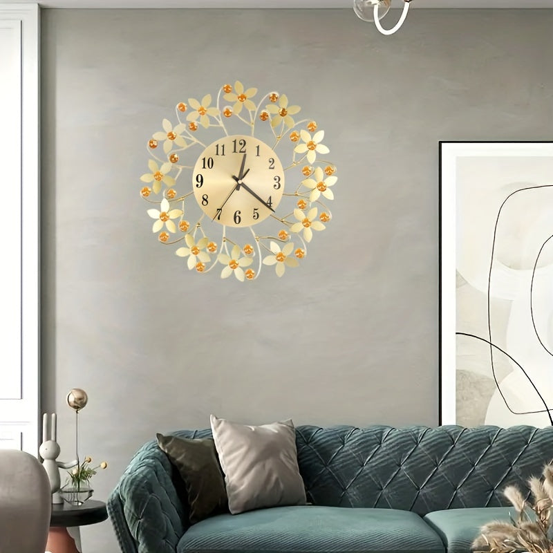EleganceClock - Design Väggklocka 14 Tum Svart