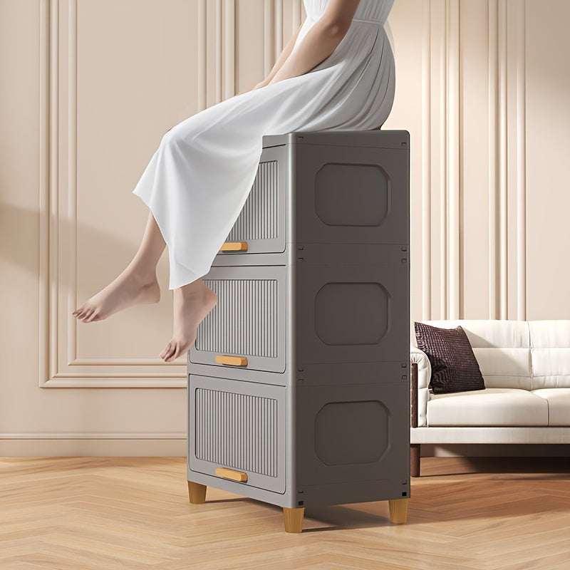 SleekStorage - Waterproof Flip-Top Storage Cabinet for the Home