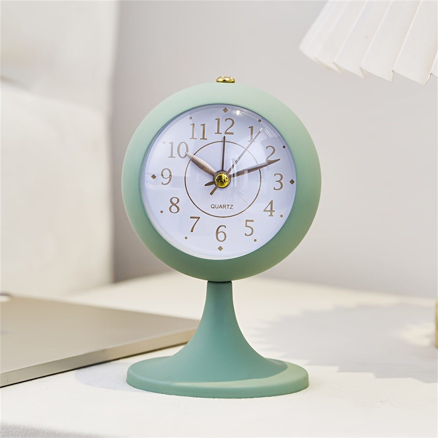 CartoonGlow Clock - Luxury LED Alarm Clock with Gold Accents
