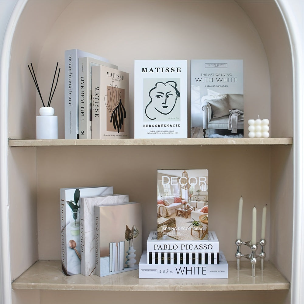 CityCharm - Stylish Decorative Fake Books Set