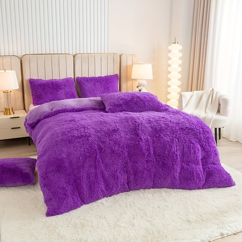 Ultra Plush Plush Bedding Set with Zipper - Luxury &amp; Comfort