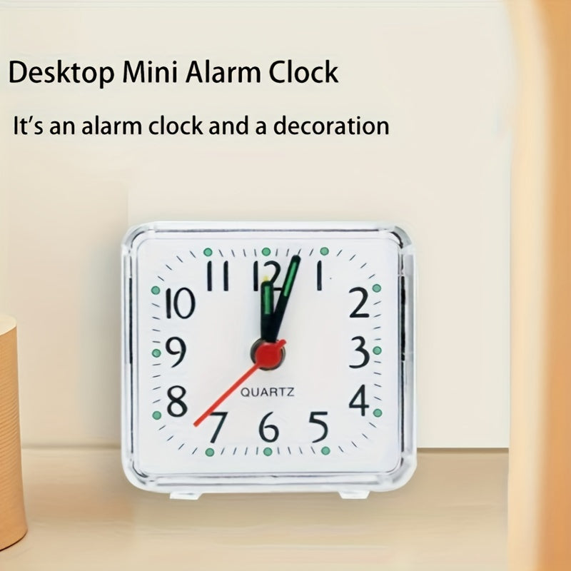 TimeSquare – Minimalist White Alarm Clock for Office &amp; Bedroom