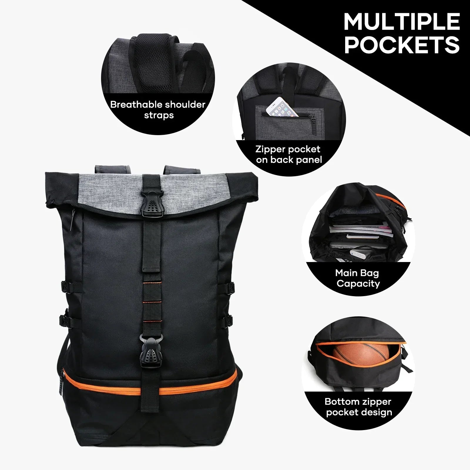 SportsPro – Stylish 35L Backpack for Adventure
