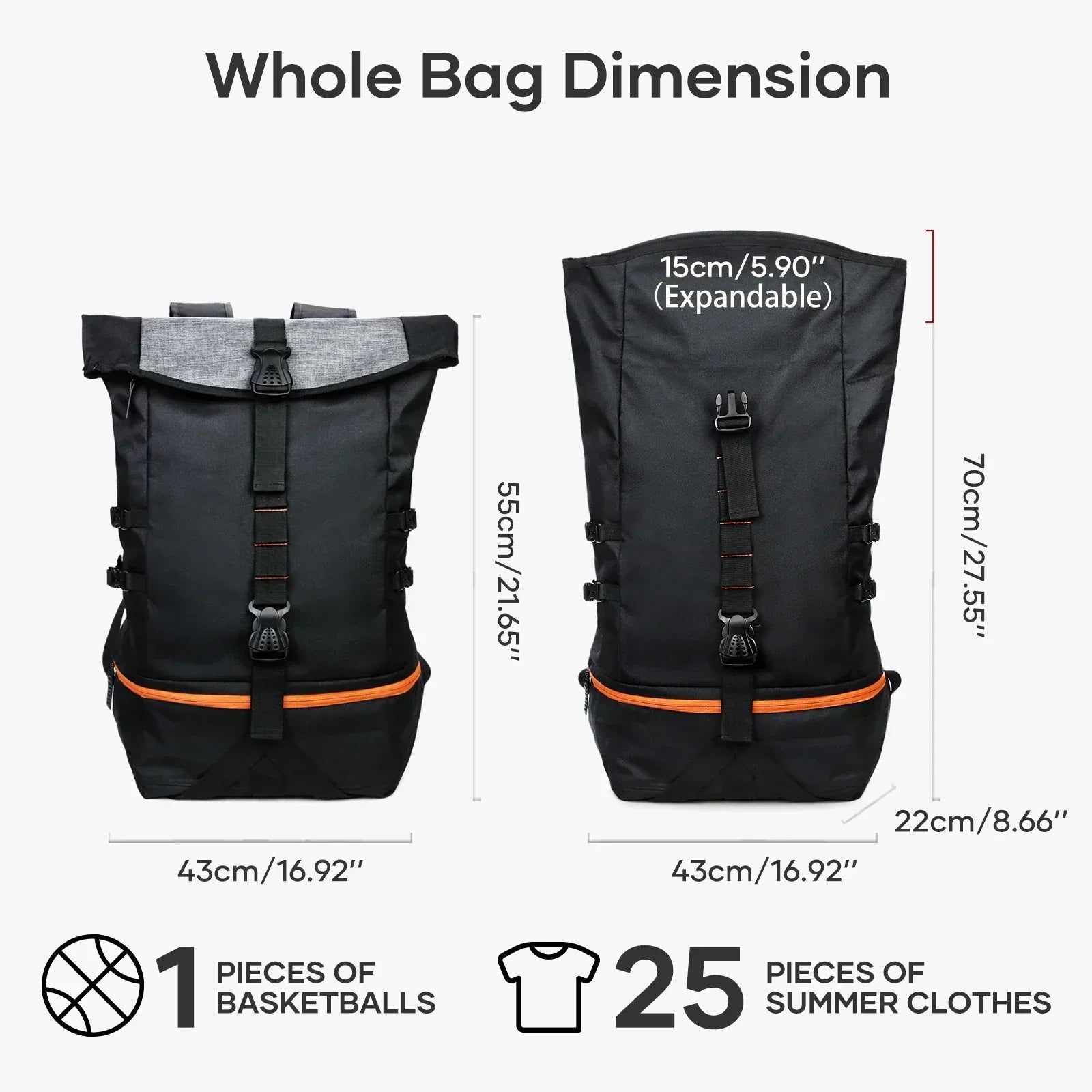 SportsPro – Stylish 35L Backpack for Adventure