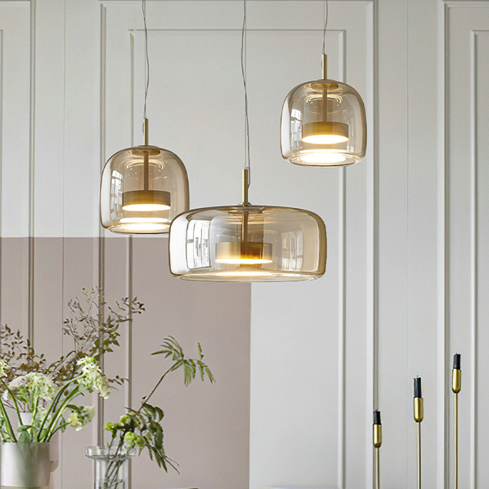 Hailie LED – Retro Amber Ceiling Lamp for Atmospheric Lighting