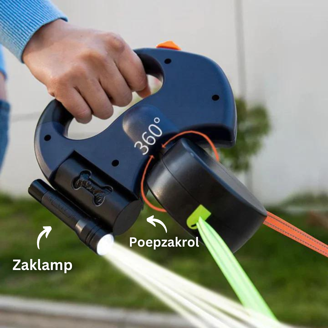 DuoPaw - Practical Retractable Dog Leash with Knotless System