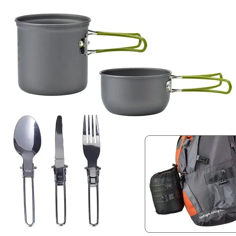 TrekChef - Complete Camping Cook Set with Cutlery