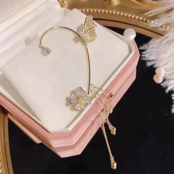 Beautiful Butterfly Earrings with Cuffs
