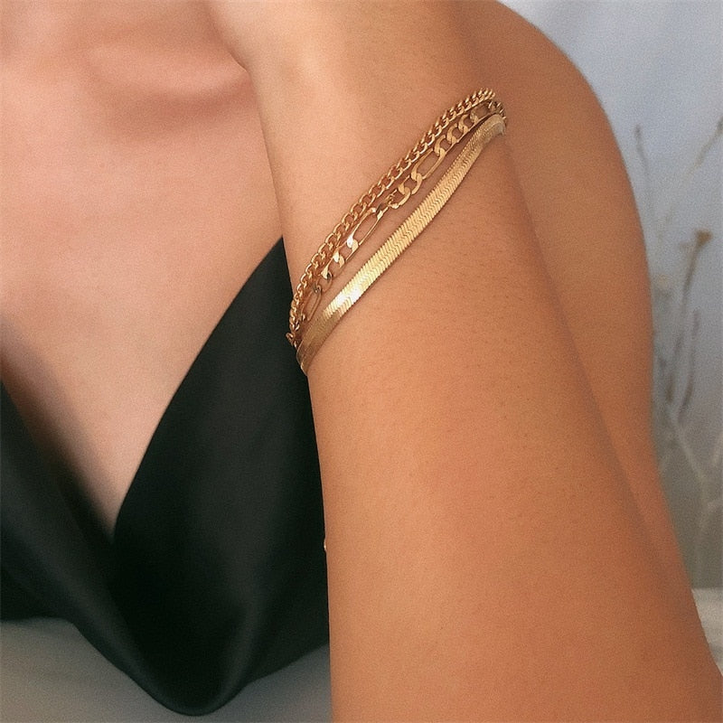 Fascinating bracelet trio | Delicate 3-piece set