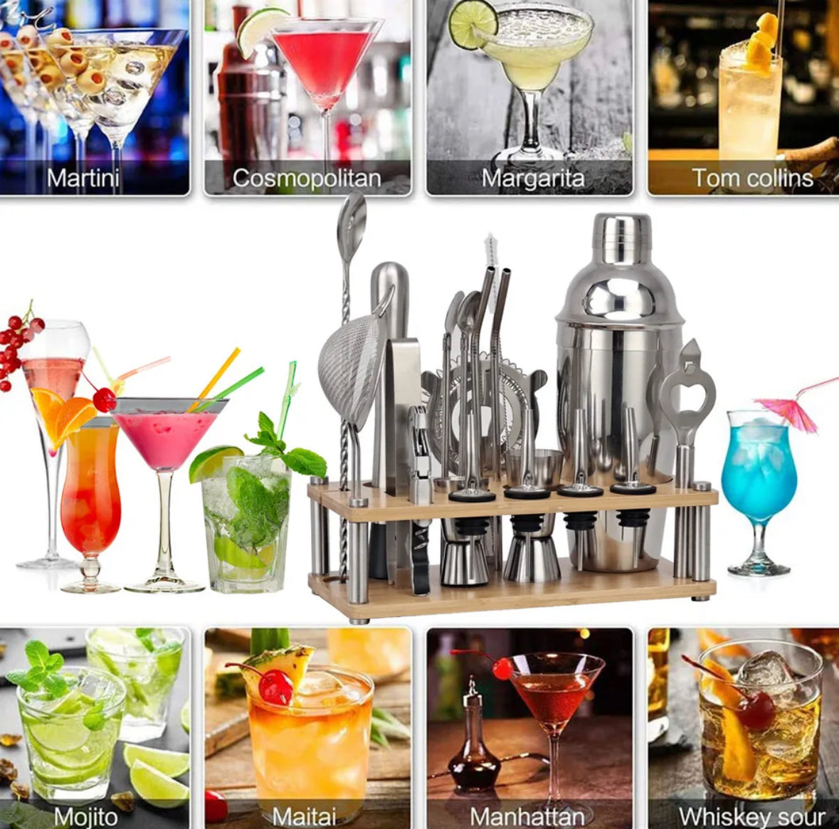 ShakerPro - Luxurious 23-piece Cocktail Set for Bartenders