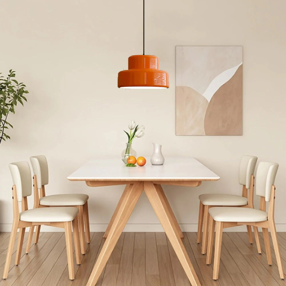Bauhaus Glow Light - Captivating Orange Ceiling Lamp for Dining Rooms