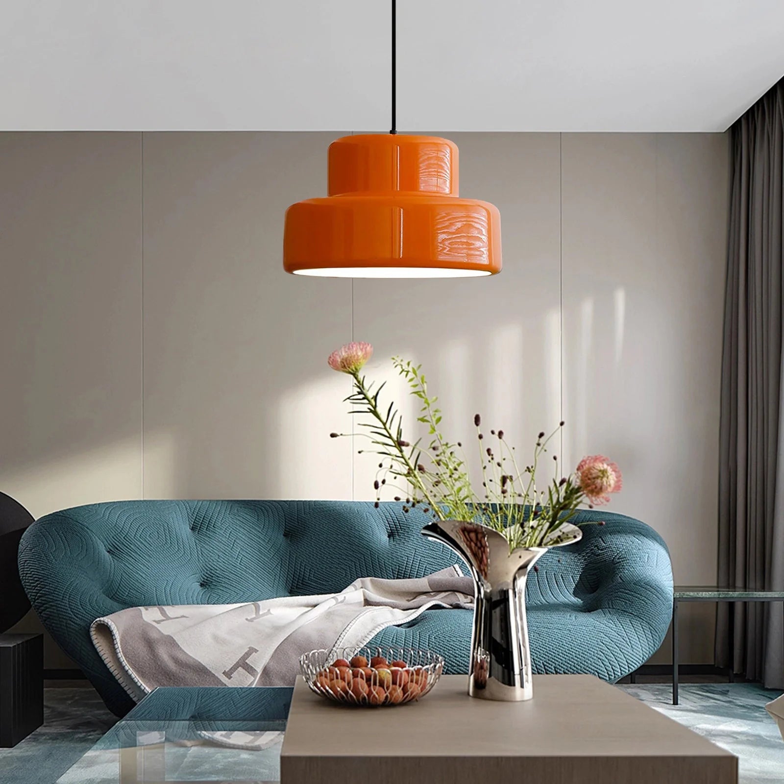 Bauhaus Glow Light - Captivating Orange Ceiling Lamp for Dining Rooms