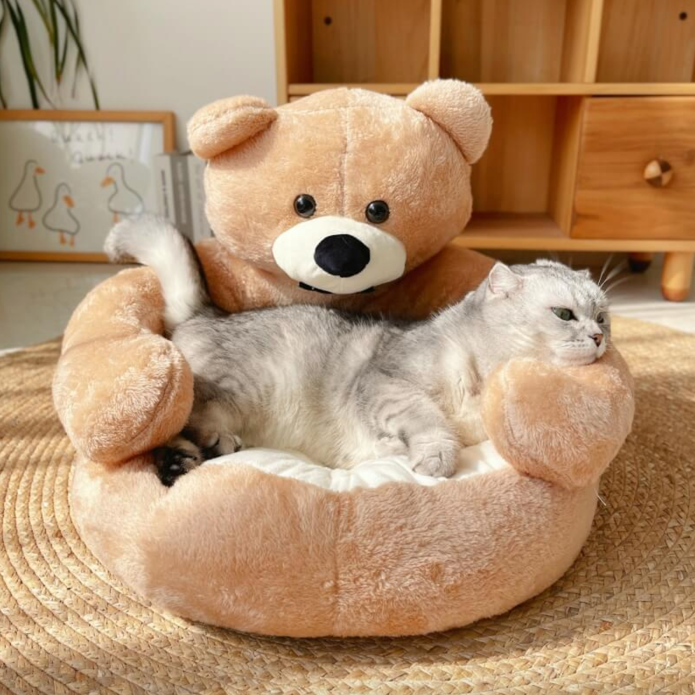 Samiya – Luxurious Plush Cat Bed for Sleeping Comfort