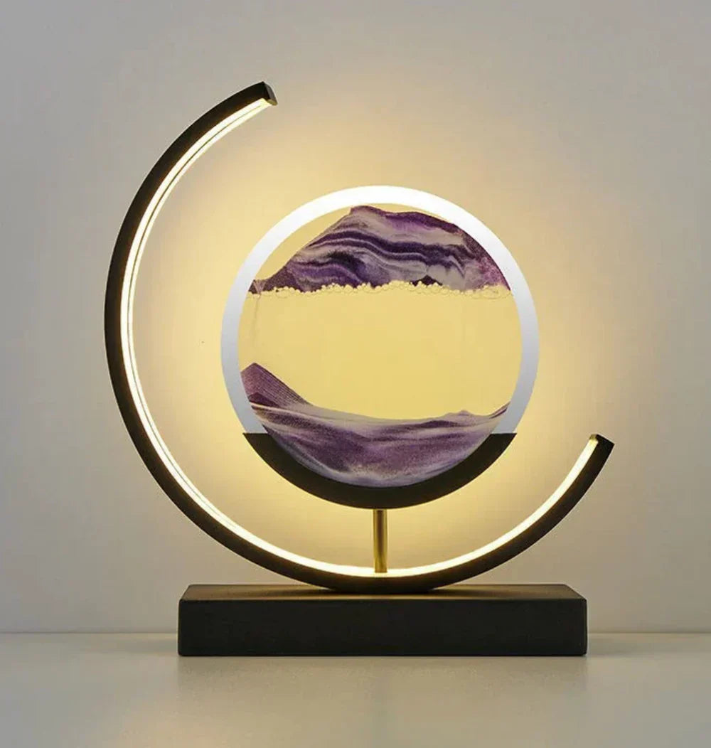 Serenova - Elegant Sand Landscape Table Lamp