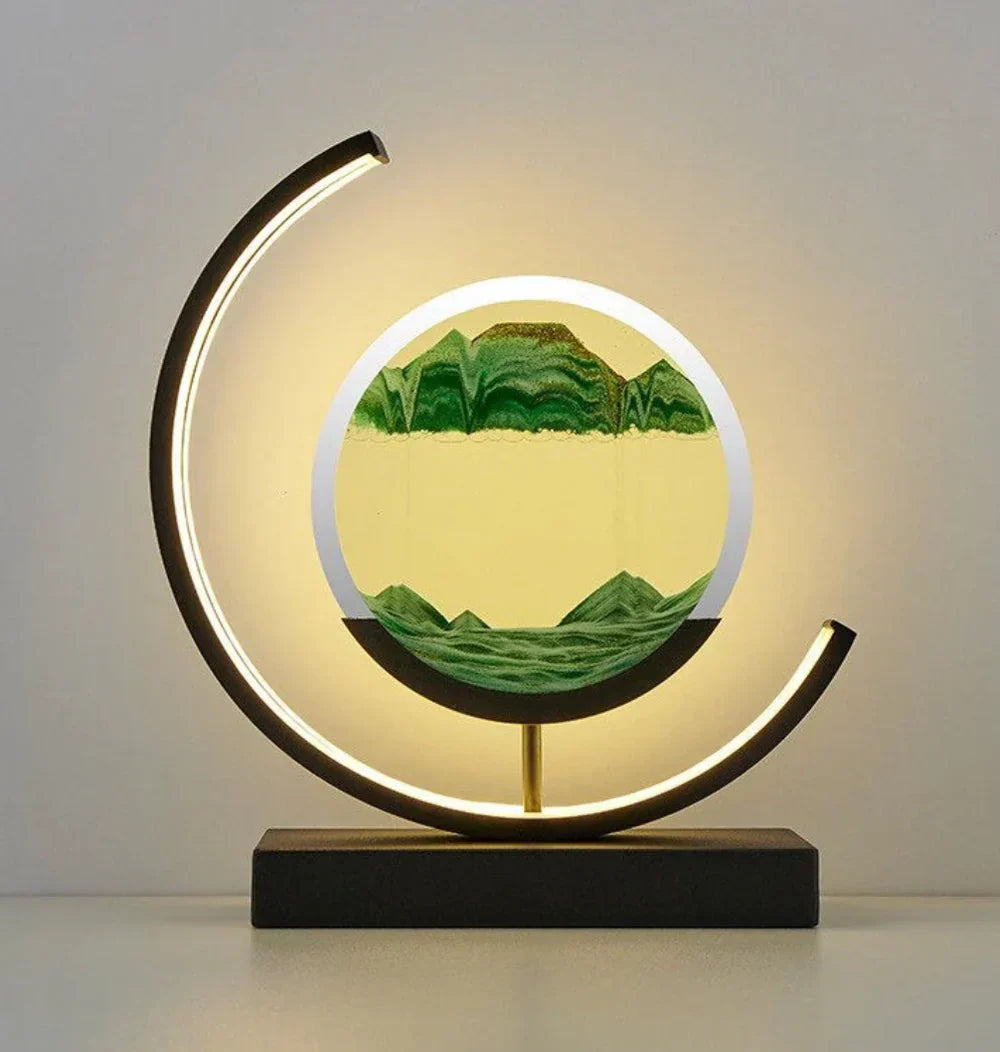 Serenova - Elegant Sand Landscape Table Lamp