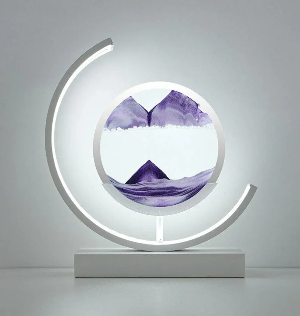Serenova - Elegant Sand Landscape Table Lamp