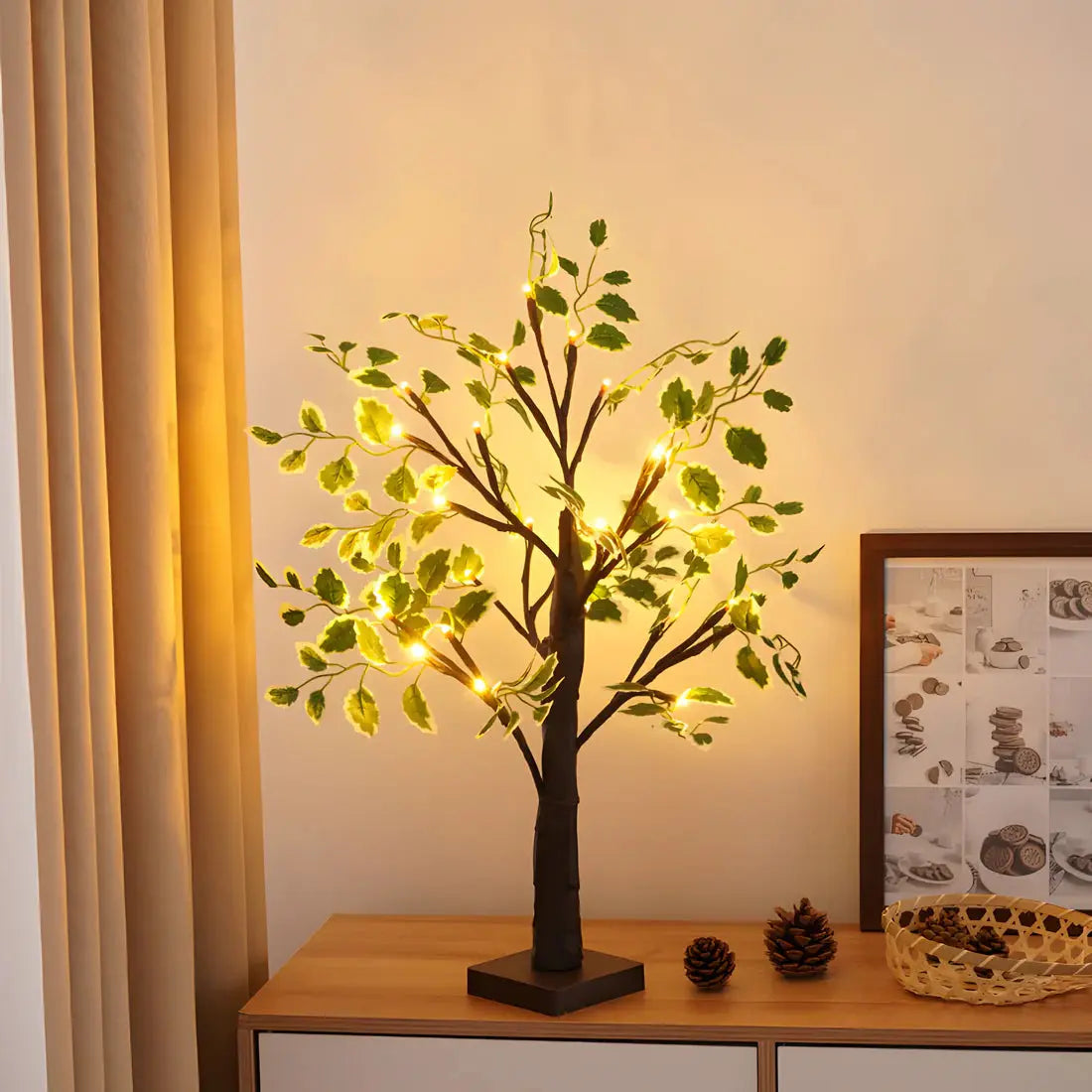 Magical BrightTree Table Lamp – Elegant Tree Design with Warm LED Lighting