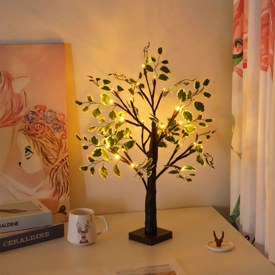 Magical BrightTree Table Lamp – Elegant Tree Design with Warm LED Lighting