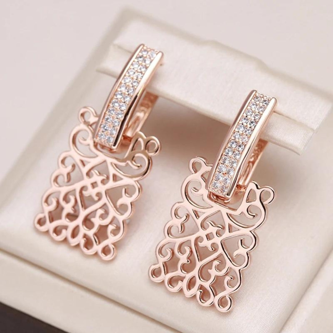 Elegant Rosalie Zirconia Earrings from Klematis 