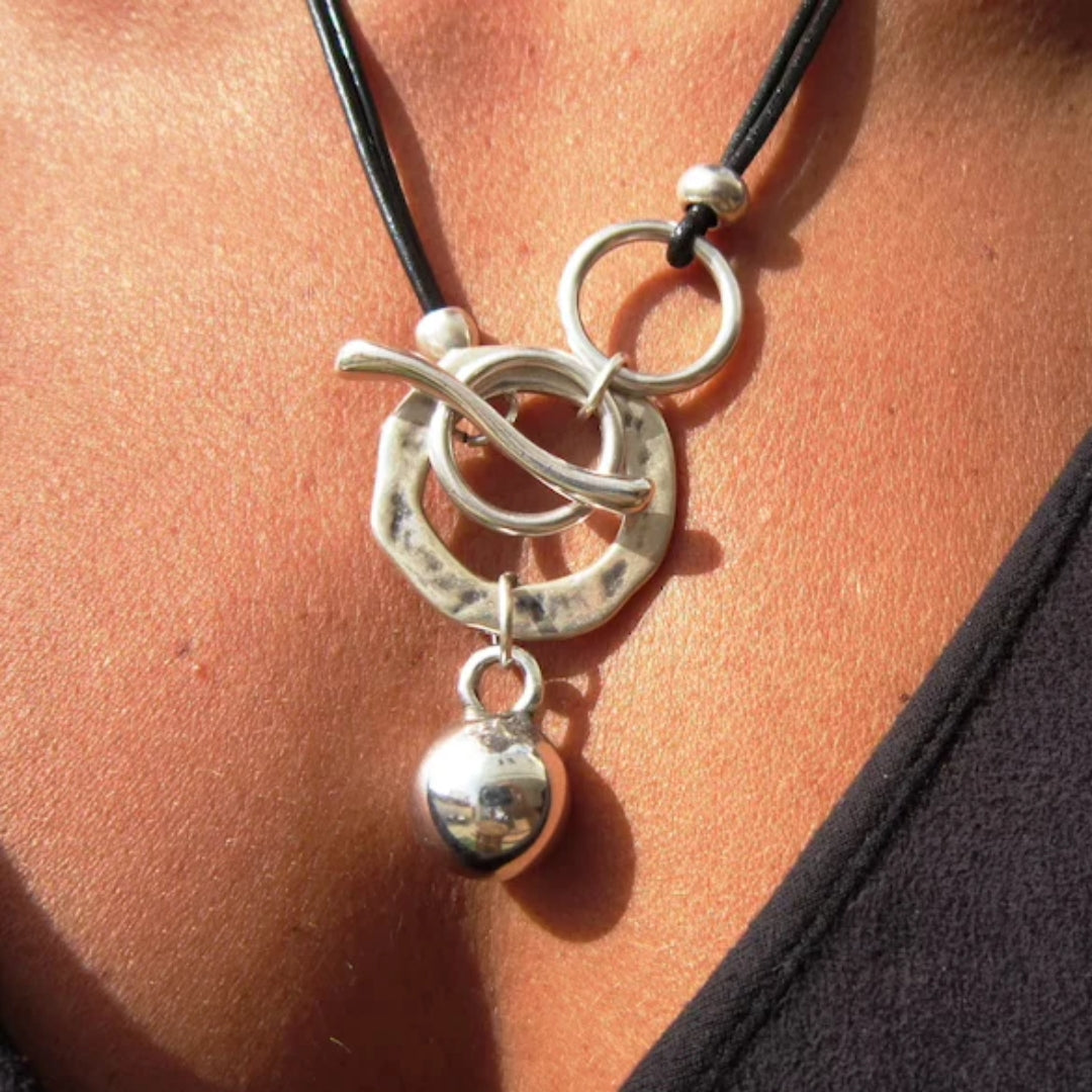 Stylish Vintage Silver Chain - Elina