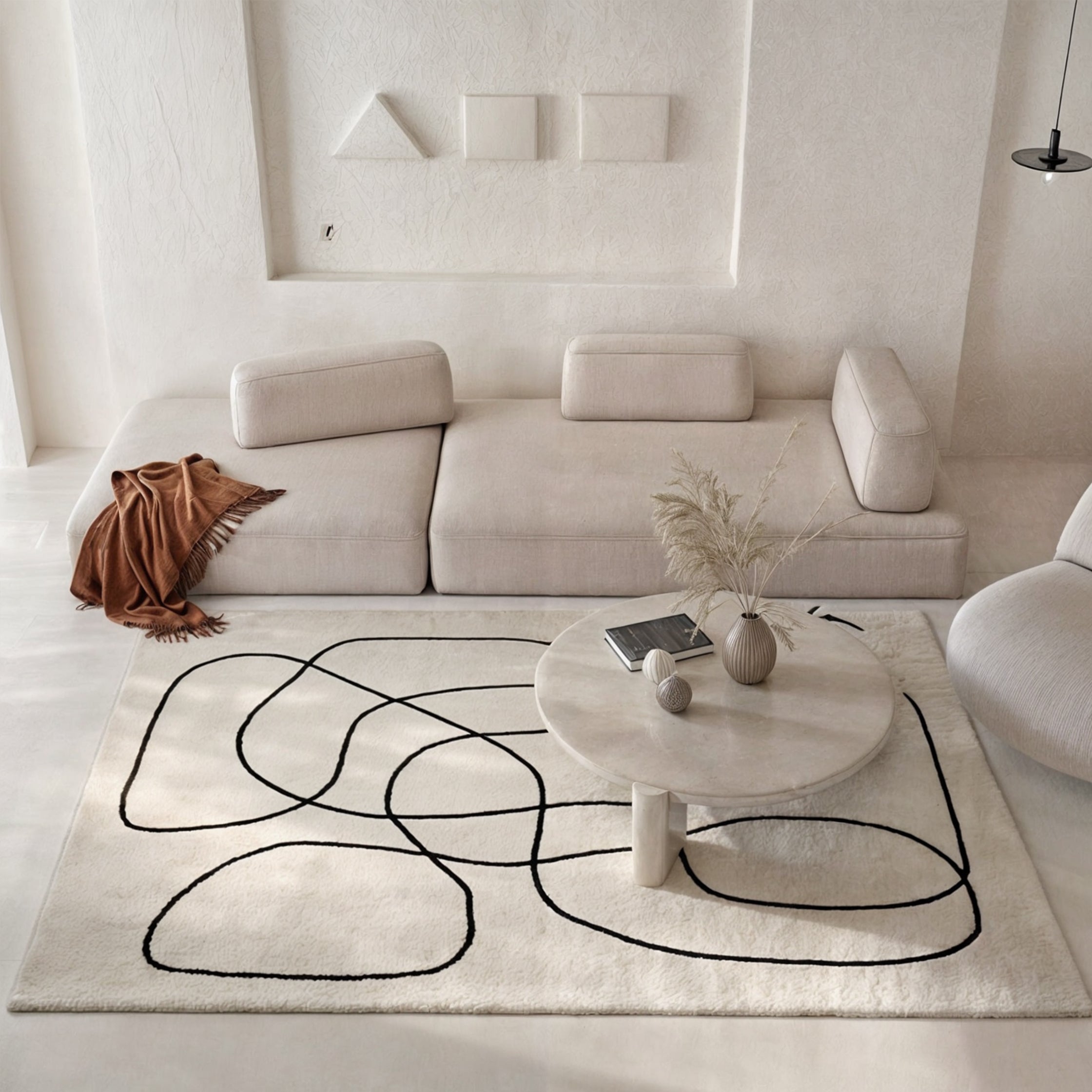 Abstract Weave – Luxurious Wool Rug with Design