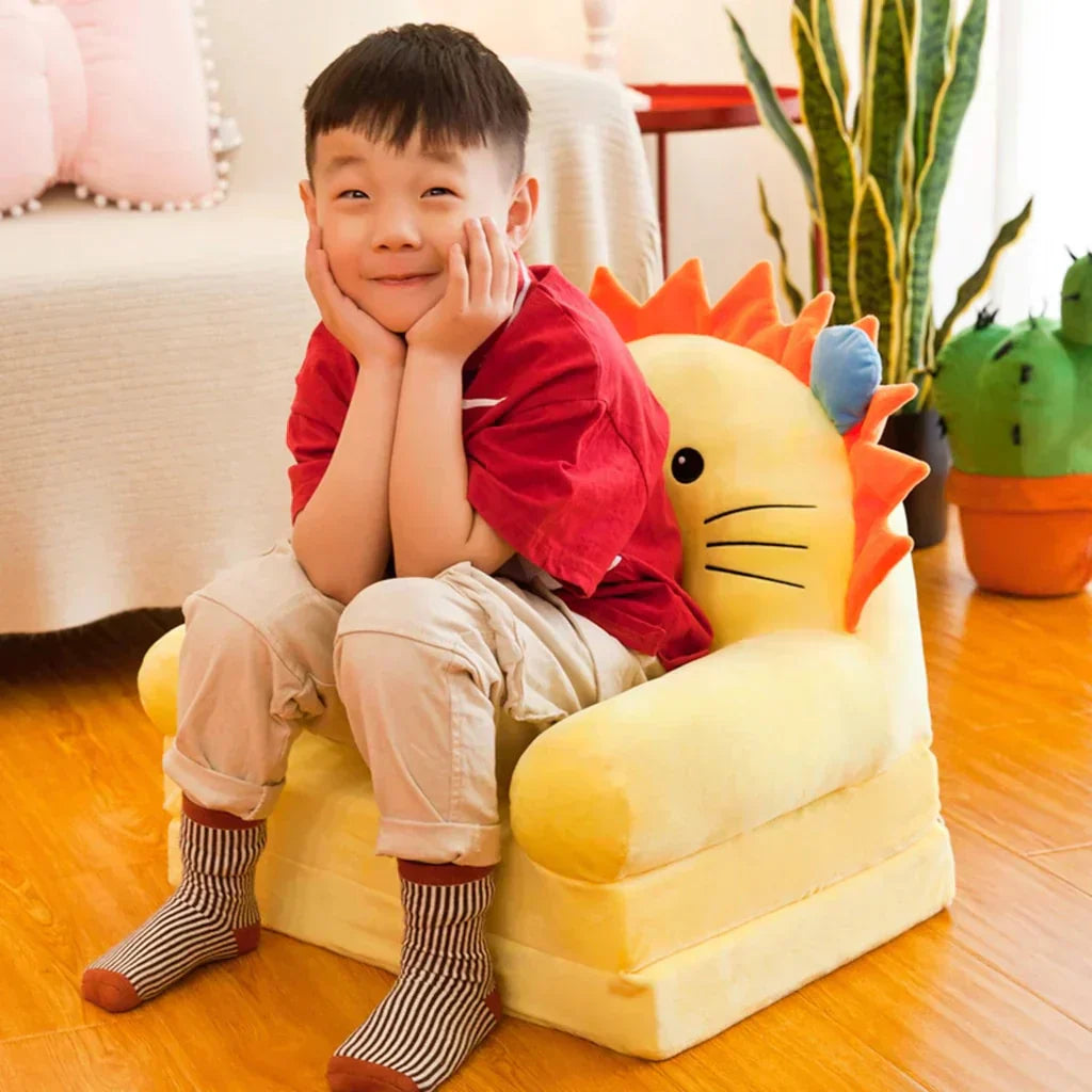 ComfyFold – Luxurious Folding Children's Sofa with Velvet for Kids