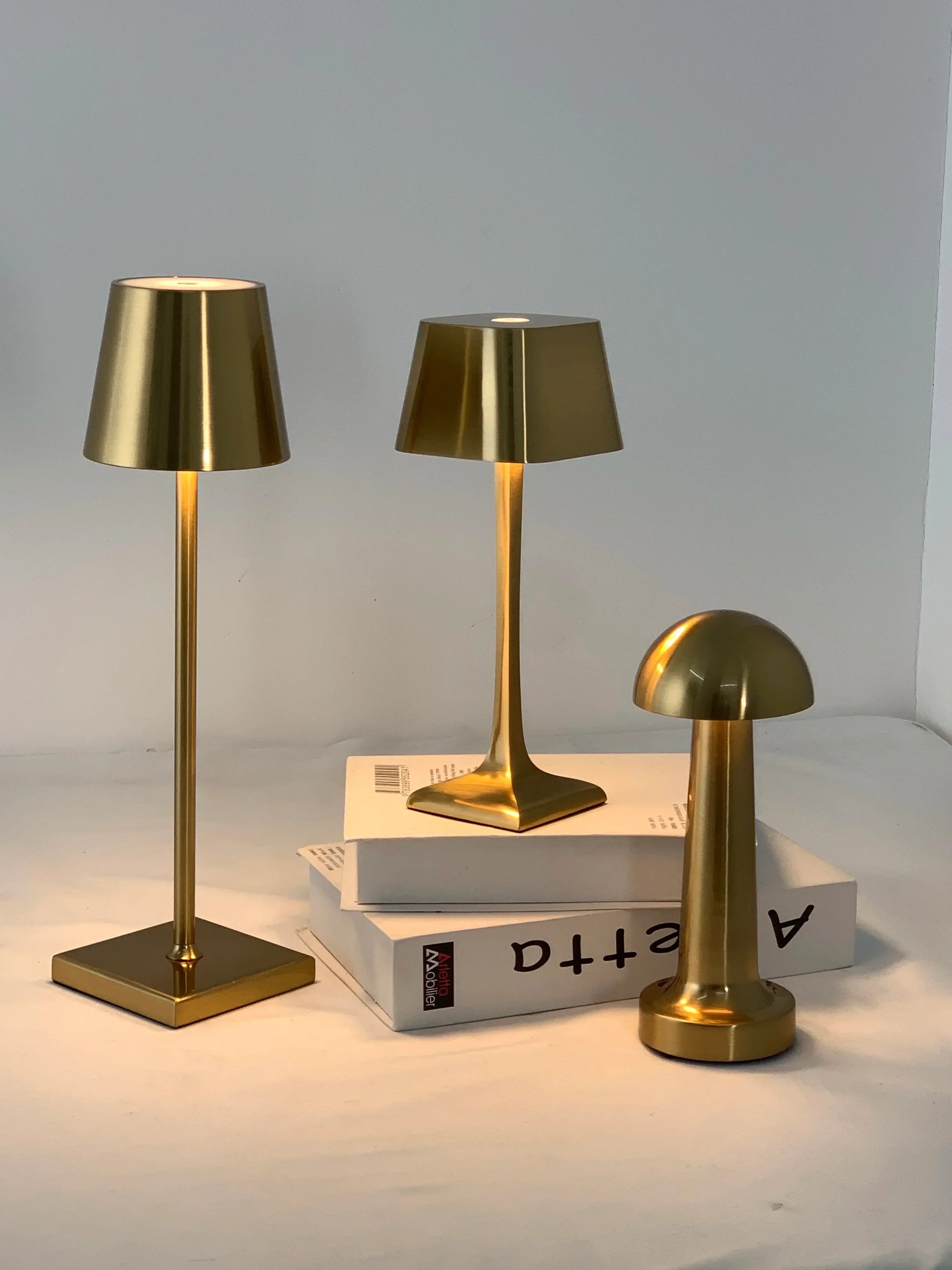 Seraphine Lumière - Wireless Rechargeable LED USB Square Table Lamp