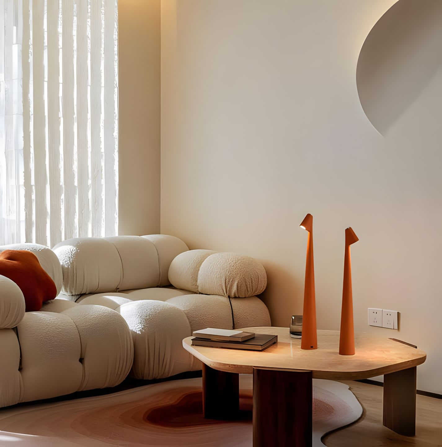 LunaSlim – Elegant Wireless Table Lamp with Adjustable Lighting