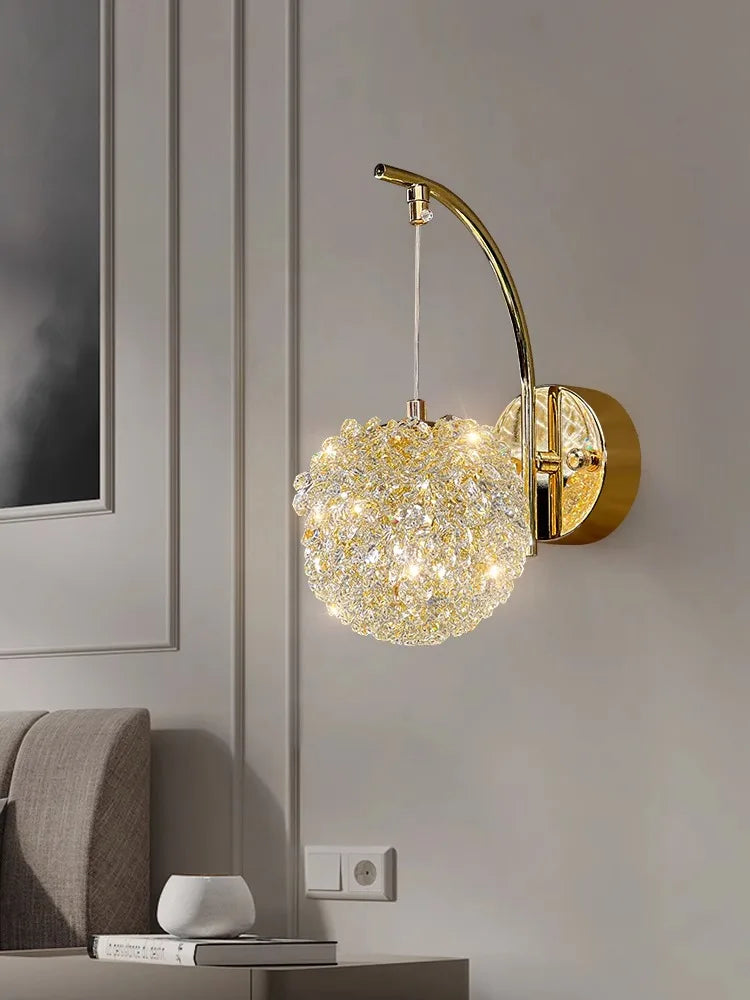 Luxe Crystal Wall Lamp - Refined Lighting for Your Interior