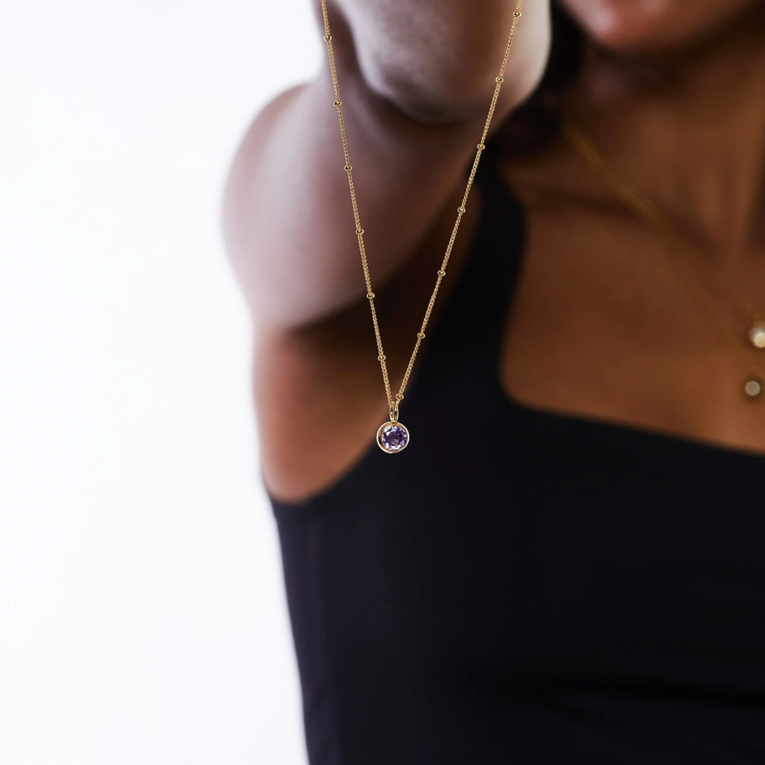 Aurora Birthstone Necklace - An Enchanting Connection