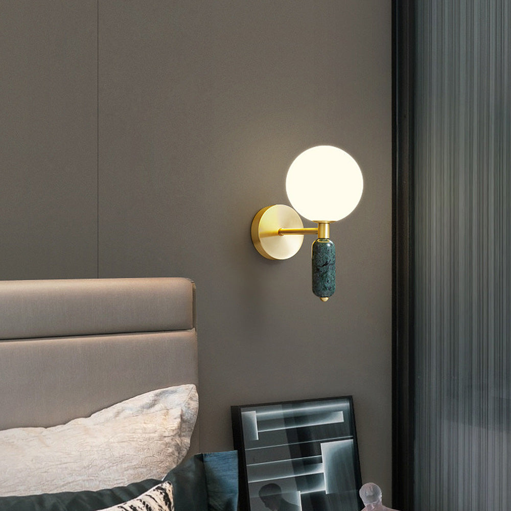 Luminous Stone - Stylish Marble Bedside and Wall Lamp