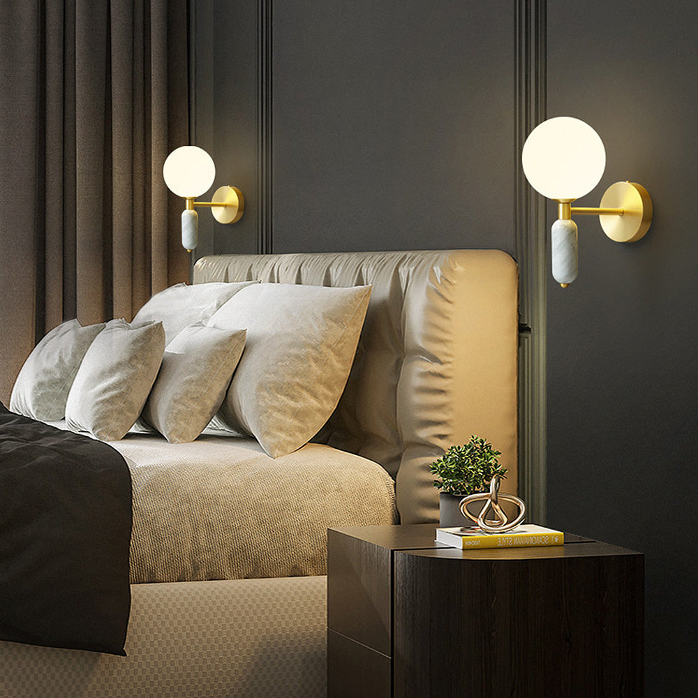 Luminous Stone - Stylish Marble Bedside and Wall Lamp