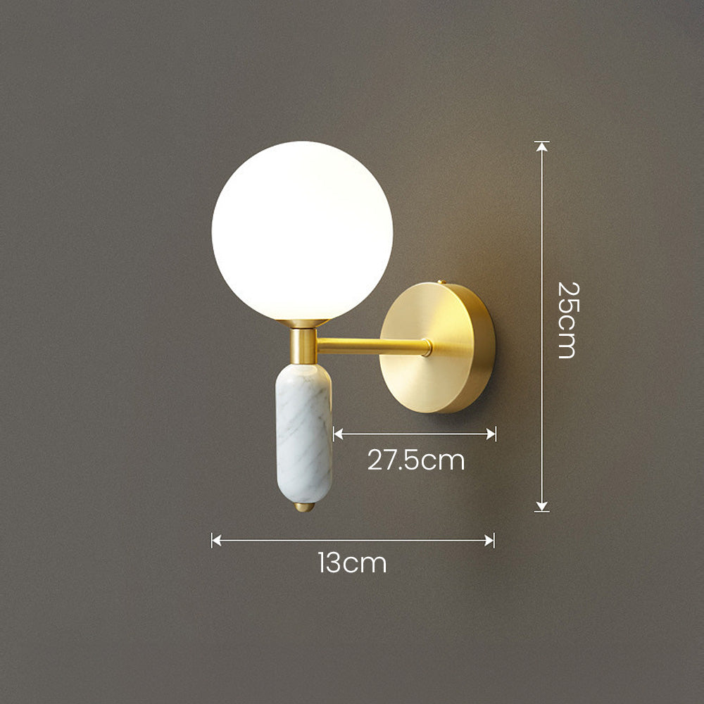 Luminous Stone - Stylish Marble Bedside and Wall Lamp