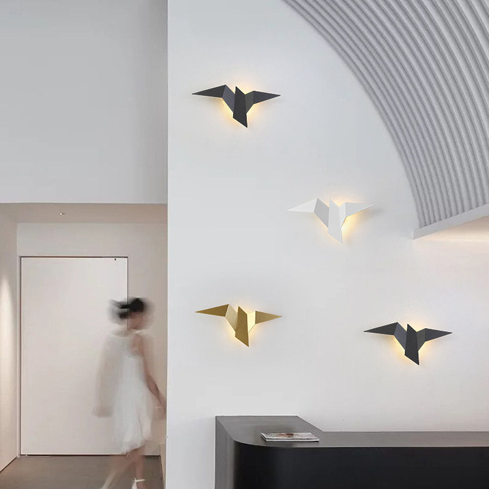 Fågelformad Design Vägglampa – För in Naturlig Elegans i Hemmet