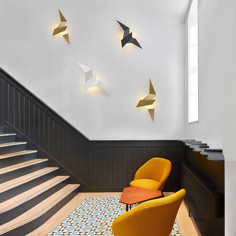 Fågelformad Design Vägglampa – För in Naturlig Elegans i Hemmet